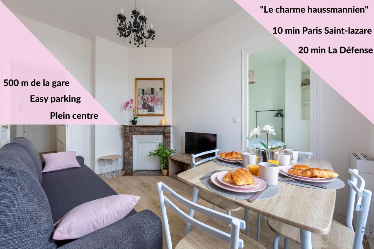 Le Charme Haussmannien-10 Min Paris Lägenhet Argenteuil Exteriör bild